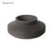 Short Neck Black cement planter / Indoor Nature concrete Flower Vase