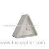 Triangle light gray concrete wall clock table round with 1688 movement