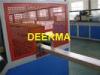 WPC Deck Flooring Plastic Profile Extrusion Line With Plastic Sheet Cutting Machine