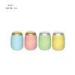 Pretty And Colorful Concrete Candle Holder With Gold Or Silver Painted Lid