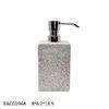 Cobble Concrete Bathroom Accessories Square Lotion Pump Dispenser Rough Surface