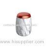 Light Gray cylinder Concrete Candle Holder Marble Effect For Soy Wax