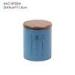 Cylindrical Tea Concrete Kitchen Accessories Jars Four Color With Wood Lids