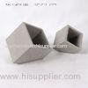 Square Flower concrete planter pots / Smooth blique cement garden pots