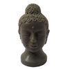 Color Spray Temples Concrete Buddha Head Ornaments For Celebration