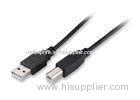 Black 45pa PVC 5pin Micro USB Extension Cable for home / office