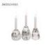 Small White Concrete Candle Holder decorative 3 sets Marble Finished 7.7cm 8cm
