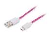 Durable Phone USB Cable Charge data transfer 5000 times 3.2mm Wire