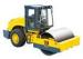 Road Making Equipment Vibratory Double Drum Roller Machine With Cabin / Air Conditioner