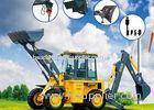 Multi - Purpose 0.3 CBM Rear Bucket Samll Front End Loader With Backhoe