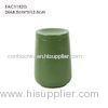 Green Concrete Candle Holder With Lid Coconut Scent