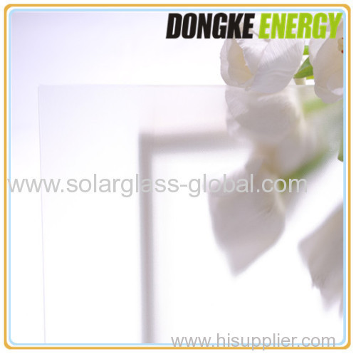 AR coating low iron solar patterned glass