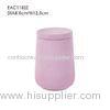 Pink Concrete Candle Holder With Lid French vanilla Scent