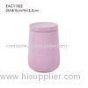 Pink Concrete Candle Holder With Lid French vanilla Scent