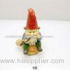 Red Hat Smiling Polyresin Figurines Santa Claus For Christmas Decoration