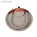 Copper Color Decorative Serving Trays / 3 Pcs Waterproof Round Cement Tray