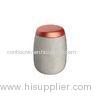 Light Gray cylinder Concrete Candle Holder Oval Home Decor For Soy Wax