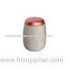 Light Gray cylinder Concrete Candle Holder Oval Home Decor For Soy Wax