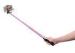 5 flex sections Pink Wired Selfie Stick For Samsung Camera