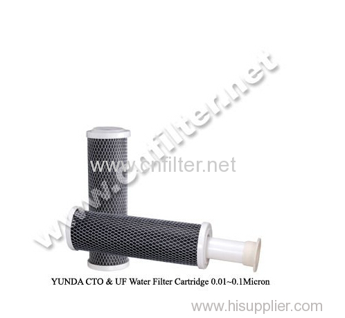 10  activated carbon block water filter cartridge(CTO) for water purification 