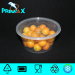 clear plastic food disposable container