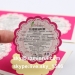 permanent adhesive labels/private label/cheap custom stickers