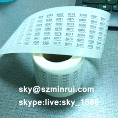tamper proof stickers/serial number sticker labels/security stickers
