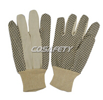 PVC polka dots cotton gloves