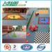 Sports Recycled Rubberized Floor Tiles Polypropylene Interlock Flooring