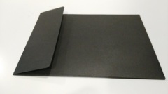 Black board invitation card envelope printing