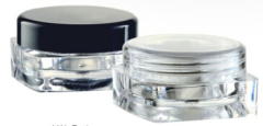 3ml jar. clear jar.square jar. mini jar. sample jar