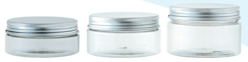 PET Jar with Aluminium Cap.Mask jar. Cream Jar