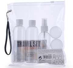 Travel set. Travel kit. Travel bottles