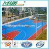 4mm Silicon PU Sports Flooring / Green Badminton Court Flooring Durable Seamless