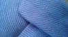 Long Lasting Textured Blue Carded Stripe Pique Knit Fabric For Work Suit 255gsm