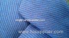 Long Lasting Textured Blue Carded Stripe Pique Knit Fabric For Work Suit 255gsm