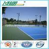 Blue Silicon Polyurethane Sports Flooring Sandwich System Outdoor Basketball Court Surface