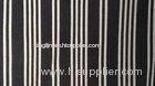 62" / 63" Black And White Striped Upholstery Fabric / Ponte Roma Knit Fabric