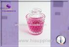 Indoor Small Crystal Flower Reed Diffuser Bottles 160ml With Aluminum Screw Cap