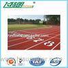 Green Elastic Polyurethane Running Track Flooring / Rubber Flooring Adhesive Jogging Track
