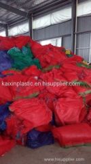 PE raschel mesh bag for onion potato vegetable fruit