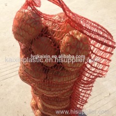 PE raschel mesh bag for onion potato vegetable fruit