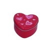 Hearted shape chocolate bar candy tin box