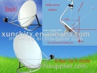 Ku-band 75cm tv antenna