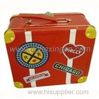 Colorful lunch tin box for cupcake