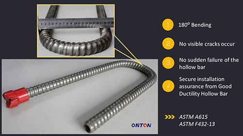 R38L Self Drilling Hollow Core Drill Rod