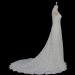 ALBIZIA Retro 2016 Crystal Sash Lace Tulle A-Line Sweep/Brush Wedding Dresses