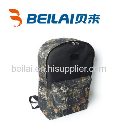 Leisure fashion leaf pattern backpack school backpack