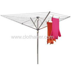 60 Meter Drying Space Umbrella Aluminum Clothes Airer with Ground Spike