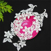 fabric flower patterns embroidered collar lace applique
